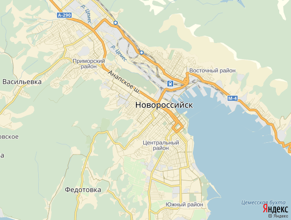 Карта новороссийск с магазинами